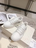 Alexander McQueen men's and women's luxury brand round toe retro thick-soled casual sneakers with original box