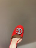 Gucci women's new spring and summer double G diamond buckle sky-high waterproof high heels with original box