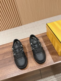 Fendi men's and women's luxury brand casual sneakers with original box