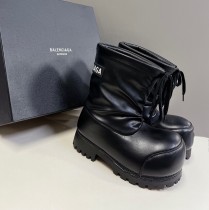 Balenciaga men's and women's luxury brand ski series snow boot straps original box