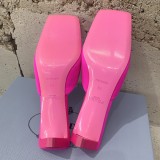 Prada 2024 Early Spring Fashion New Style Stunning Pointed Heel Shoes Baotou Slippers With Original Box