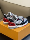 Louis Vuitton 2024 men's luxury spring and summer Velcro series classic version sneakers with original box