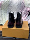 Louis Vuitton men's luxury brand autumn and winter high boots with original box