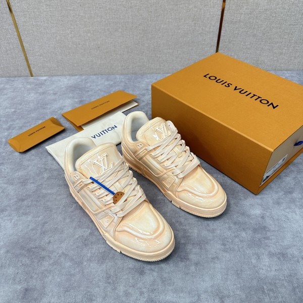 Louis Vuitton men's and women's luxury brand retro bread shoes casual sports shoes with original box