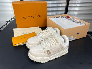 Louis Vuitton men's and women's luxury brand casual sneakers with original box