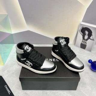 Chanel AJ co-branded luxury brand high-top casual sneakers with original box