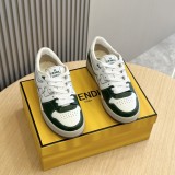 Fendi men's luxury brand lace-up casual sneakers with original box