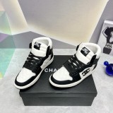 Chanel AJ co-branded luxury brand high-top casual sneakers with original box