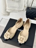 Chanel women's luxury brand spring and summer new camellia hollow sandals with original box