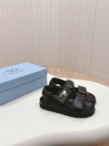 Prada 24 spring and summer new sandals Roman thick-soled Velcro sandals with original original box