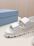 Prada 24 spring and summer new sandals Roman thick-soled Velcro sandals with original original box