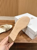 Dior women's luxury brand spring and summer new upgraded embroidered slippers with original box