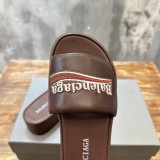 Balenciaga couple's luxury brand thick-soled embroidered slippers with original box