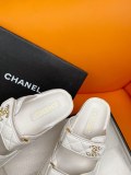 Chanel women's luxury brand classic versatile sandals beach shoes with original box