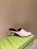 Gucci women's luxury brand classic spring and summer new double G slippers with original box