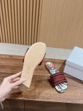 Dior spring and summer new upgraded embroidered slippers with original box