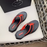 Prada men's new luxury brand leather sandals slippers with original box