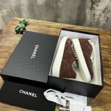 Chanel men's luxury brand new diamond sneakers with original box