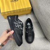 Fendi men's and women's luxury brand casual sneakers with original box