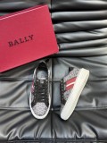 Bally men's luxury brand logo printed leather fashion sneakers with original box