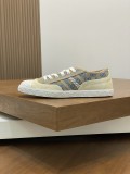 Gucci men's and women's luxury brand low-top lace-up canvas sneakers with original box