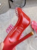 Christian Louboutin women's luxury brand new red-soled high-heeled sandals with original box