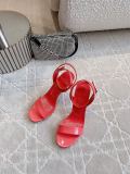 Christian Louboutin women's luxury brand new red-soled high-heeled sandals with original box