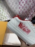 Louis Vuitton couple's versatile style, can be worn in all seasons, simple and fashionable low-top casual sneakers with original box