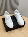 Saint Laurent men's luxury brand low-top lace-up sneakers with original box