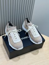 Chanel men's luxury brand woolen men's sneakers with original box