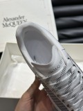 Alexander McQueen luxury brand thick-soled height-increasing shoes for men and women, versatile round-toe casual sneakers, with original box