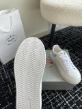 Prada men's and women's luxury brand white shoes casual sports shoes with original box