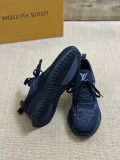 Louis Vuitton men's luxury brand knitted classic elegant fashion sneakers with original box