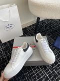 Prada men's and women's luxury brand white shoes casual sports shoes with original box