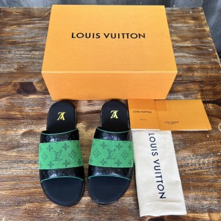 Louis Vuitton men's luxury brand high-end comfortable casual slippers with original box