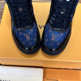 Louis Vuitton men's luxury brand Air Force joint top imported leather comfortable sports shoes with original box