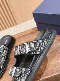 Dior men's luxury brand new retro and fashionable slippers with original box