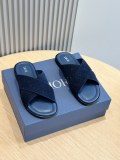 Dior men's luxury brand summer new casual comfortable leather slippers with original box