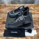 Chanel women's luxury brand panda color breathable super spring and summer classic casual sports shoes with original box