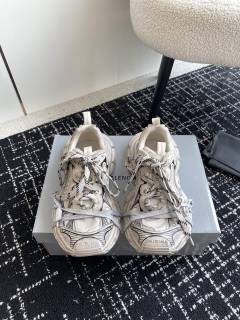 Balenciaga men's and women's fashion running shoes, old canvas style dad shoes, sports shoes with original box