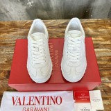 Valentino men's and women's luxury brand rivet couple's casual sports shoes with original box