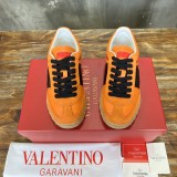 Valentino men's and women's luxury brand rivet couple's casual sports shoes with original box