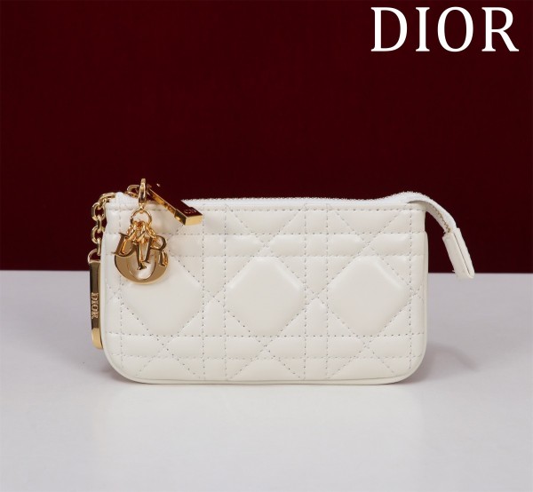 Dior Women's Card Holder Luxury Calfskin Wallet naOriginil Box