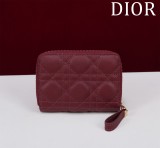 Dior Women's Card Holder Luxury Calfskin Wallet naOriginil Box