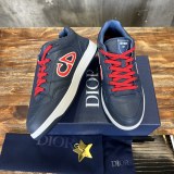 Dior men's and women's luxury brand B57 series spring mid-top casual sports shoes with original box