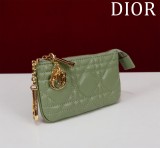 Dior Women's Card Holder Luxury Calfskin Wallet naOriginil Box