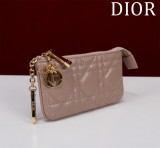 Dior Women's Card Holder Luxury Calfskin Wallet naOriginil Box