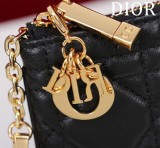 Dior Women's Card Holder Luxury Calfskin Wallet naOriginil Box