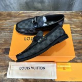 Louis Vuitton men's luxury brand casual comfortable simple classic casual loafers with original box