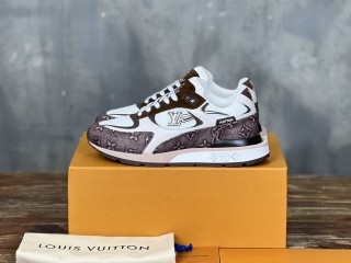 Louis Vuitton men's luxury brand new color silk calfskin high-end top-grade sneakers with original box